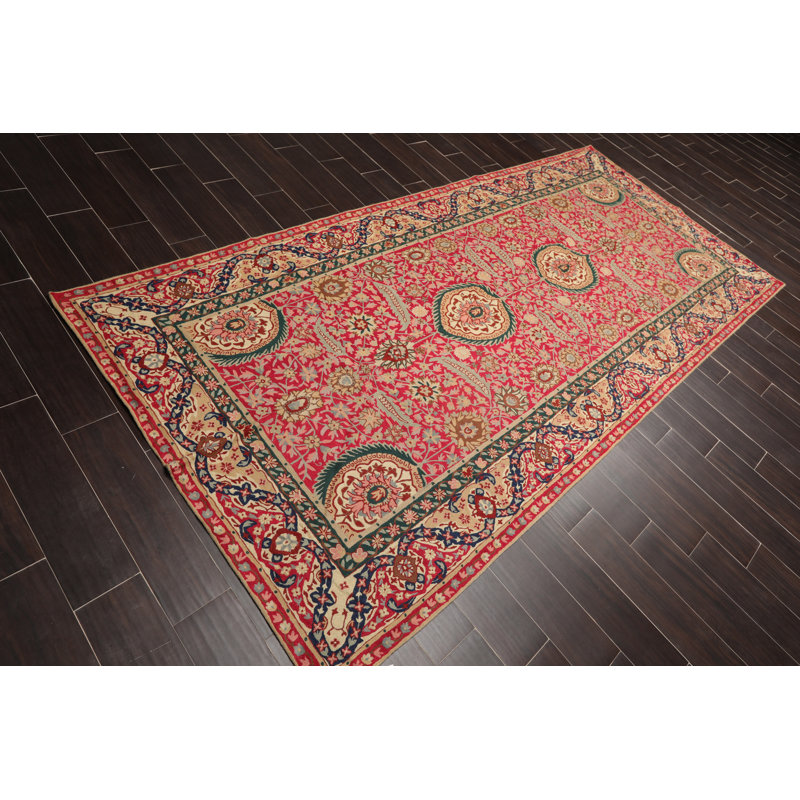 Tapis de zone en laine de 5 pi x 11 po à la main one-of-kind noué la Clyde