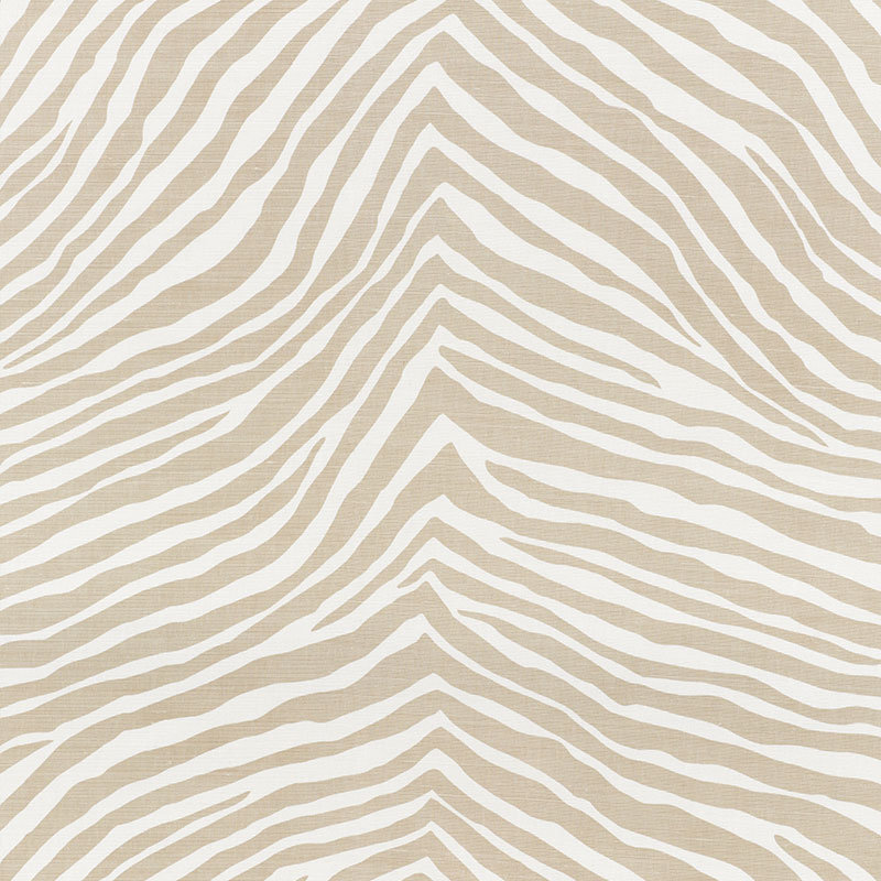Iconic Zebra Fabric, Natural