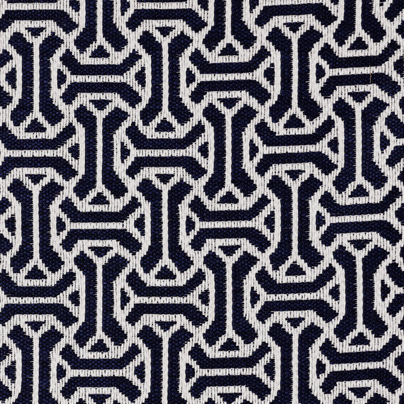 Tissu d'aspect lin Santino, Bleu marine