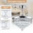 Chandelier Ceiling Fan With Lights And Remote,42 Inch Modern Flush Mount For Bedroom Indoor, Dimmable Led,bluetooth Connection,energy Efficient Quiet Retractable Blades