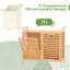 Bamboo Cabinet Laundry Hamper with Handles