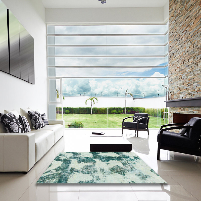 Tapis abstrait moderne 995, Carré 8 pi