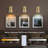 Battery Operated Wall Sconce Set of Two, Modern with Remote Control Dimmable Wall Lighting Indoor