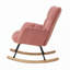 Fauteuil oscillant berçant rembourré en tissu avec structure en métal-1925475665
