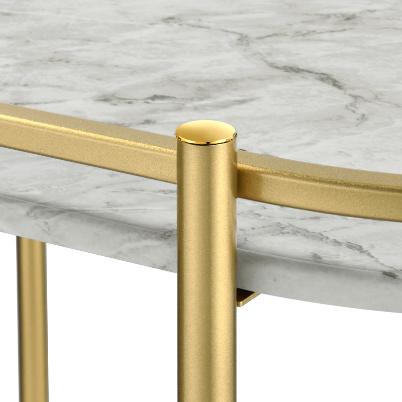 Peebles Metal Bar Cart, Gold