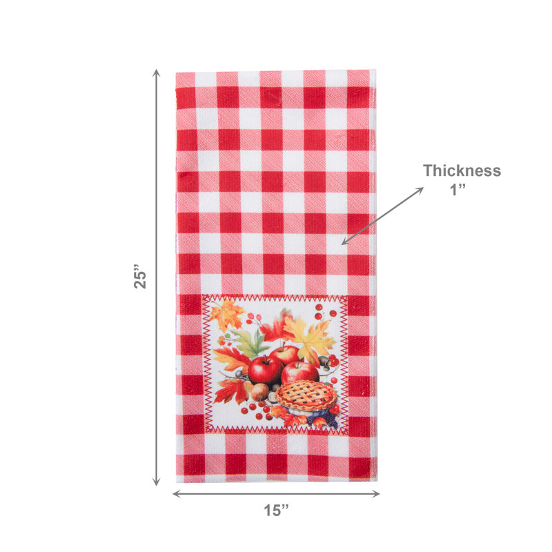 Ensemble de 6 essuie-tout en microfibre rouge, Rouge