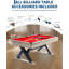 Table de billard 7 pi, table de billard pour adulte pour la maison, ensemble complet avec 2 queues, 16 boules, 2 craies, triangle, brosse, fabrication à pieds en K, tissu professionnel-121375180