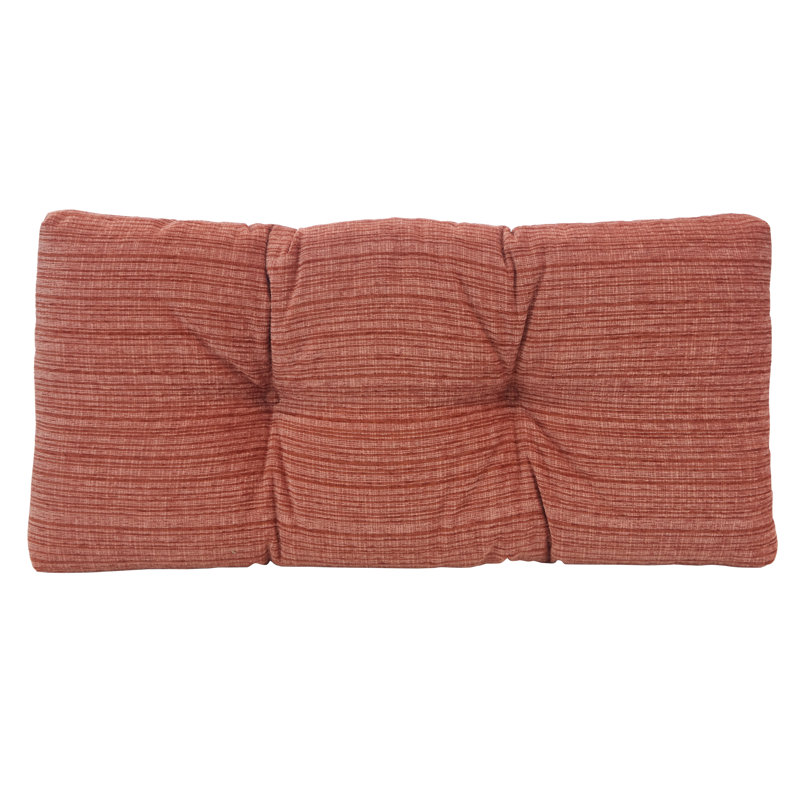 Chenille Non-Slip Bench Cushion, Clay, 30" W x 14" D