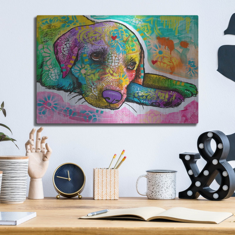 «Puppy Eyes I» par Dean Russo, H 12 po x l 16 po