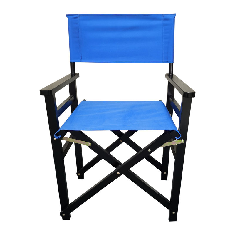Chaise de réalisateur pliante Enger, Bleu, Noir
