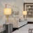 Adjustable Height Modern Table Lamps Set Of 2, 3-Way Dimmable LED Bulbs,  Fabric Shade-1547010856-1547010857