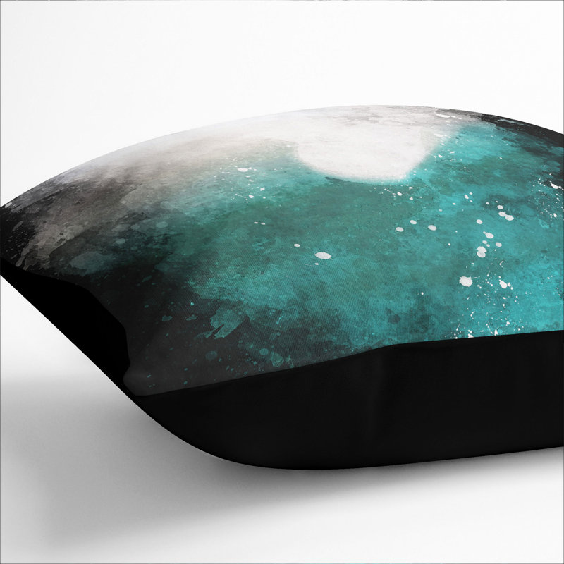 Square Throw Cushion, 55cm H x 55cm W x 20cm D, Black