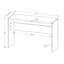 Console-canapé étroite, chambre de salon, vestibule et verre trempé blanc brillant-692611000