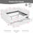 Cocoon Queen Size Cozy Gingham Daybed with Two Storage Drawers, Linen Fabric Sofa Bed with USB Port and Adorable Wave Shaped Design, for Bedroom or Living Room-1754214108