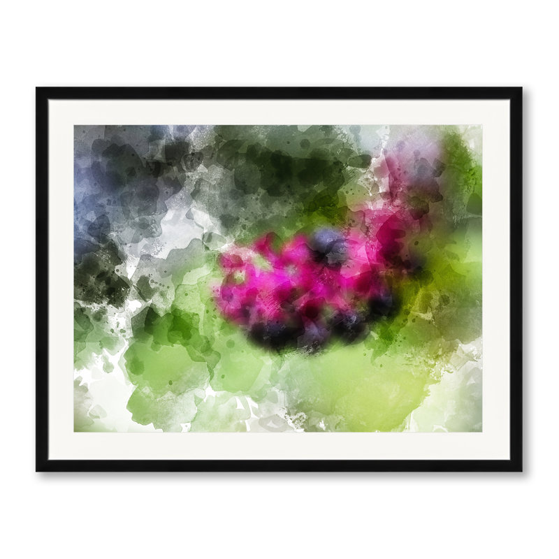 Abstract 6858 Print by Chamira Young, Black Framed Paper, 24" H x 30" W