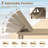 74" All-Weather Resin Chaise Lounge Chair, 5-Position Adjustable Reclining Patio Armless Lounger, Set of 2-90422821