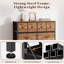 98cm Chest Of Drawers, 10 Fabric Drawers Bedroom Cabinet with Handles and Metal Frame-397522951