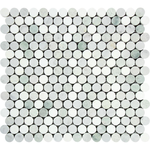 Marble Penny Round Mosaic Wall & Floor Tile