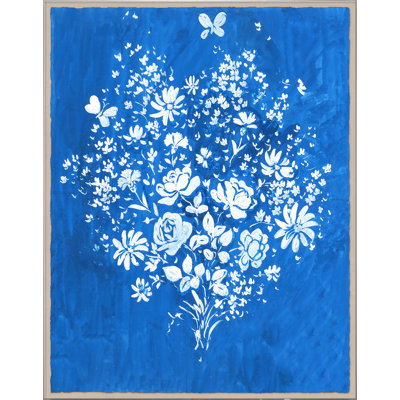 White Floral Bouquet Print