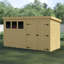 Shiplap Pent Wooden Shed-88314650