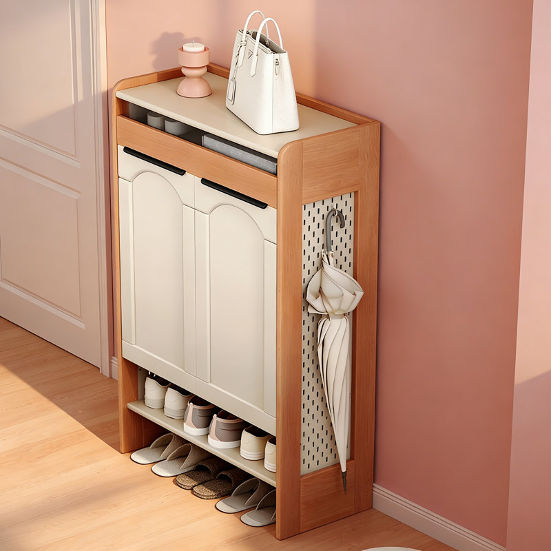 Armoire à chaussures de style nordique, H 47,24 po x l 31,89 po x P 13,78 po