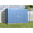 Elite Steel Storage Shed, 10X4, Blue Grey