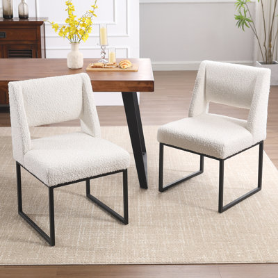 Chaise d'appoint luge rembourrée avec structure en métal 18,3 po Markque