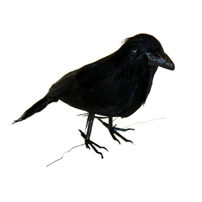 Petit corbeau artificiel 6 po, 3 pièces