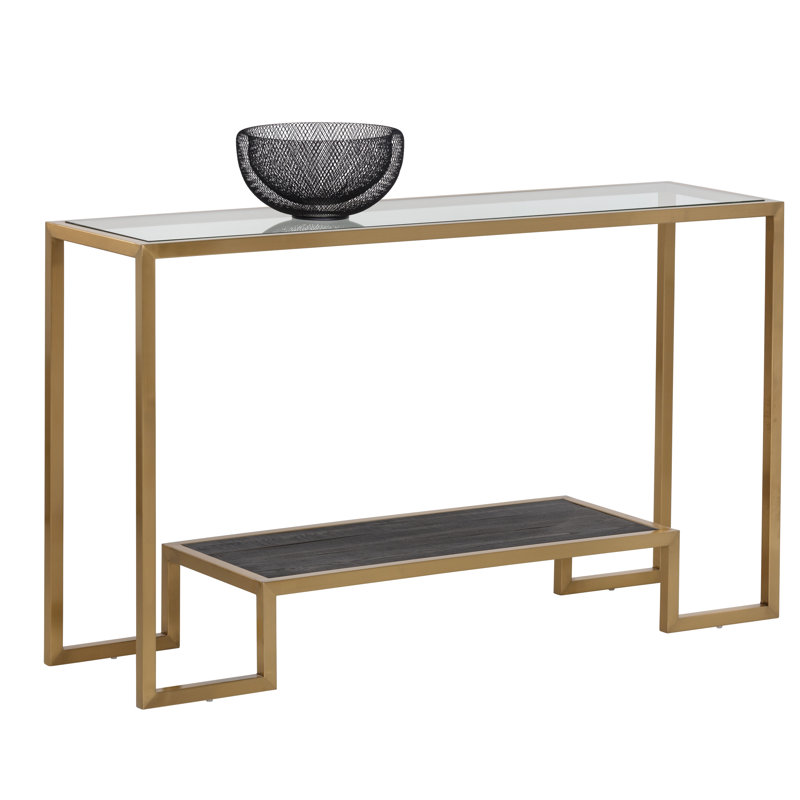 Carver 51'' W Glass Console Table