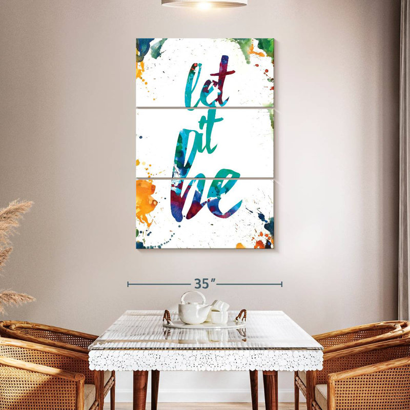 Tergel Splattered Let It Be, 50" H x 32" W