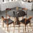 Modern Farmhouse Solid Wood Round Dining Table Petite Kitchen Table-801645535
