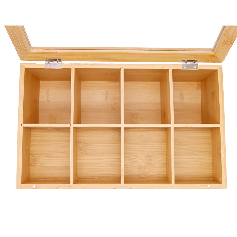 Gracie Oaks Bamboo Tea Box