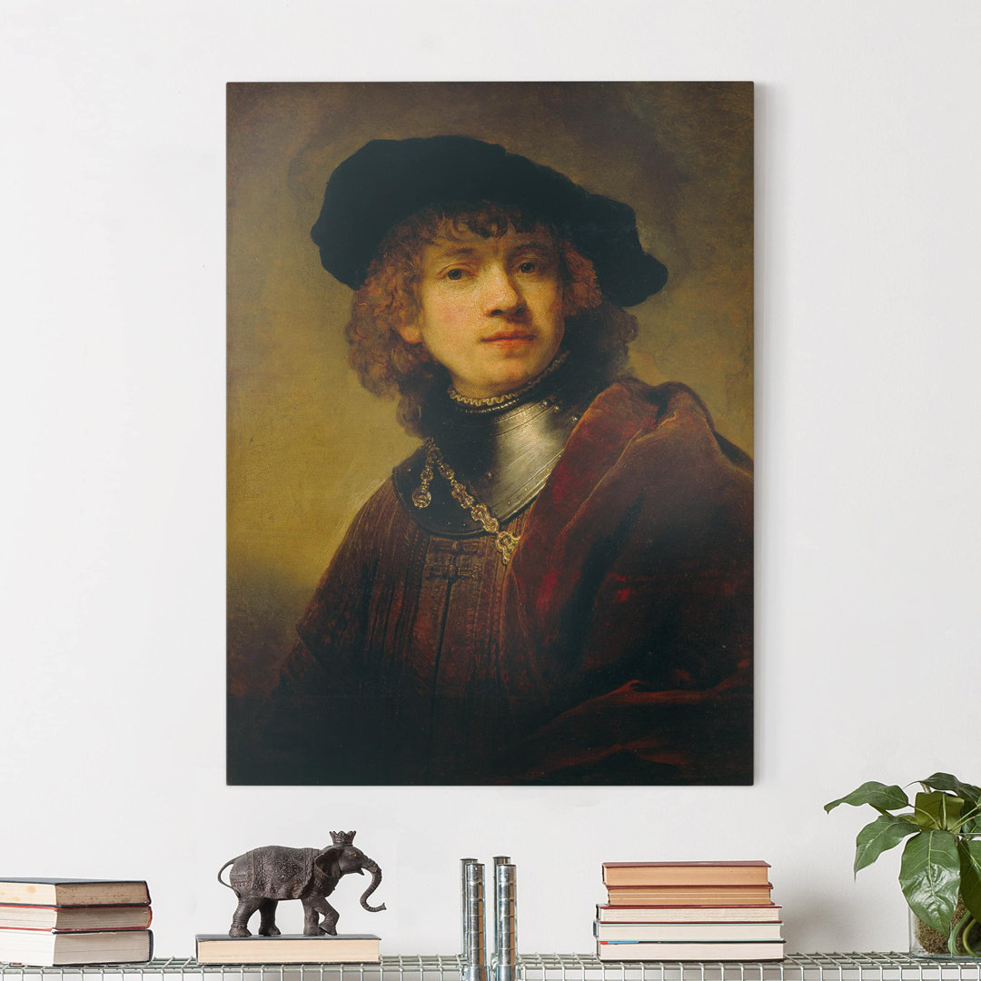 Leinwandbild Selbstporträt von Rembrandt Van Rijn