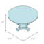 Casually Country Round Solid Wood Dining Table-39742520