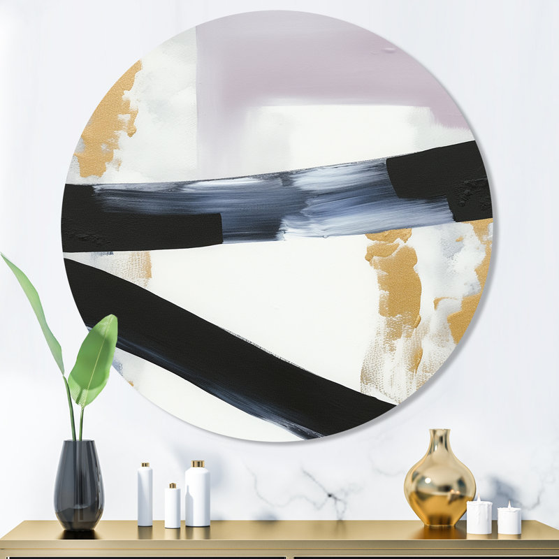 Décoration murale noire en éruption de marbre II, H 36 po x l 36 po x P 1 po