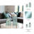 Decorative Glass Statue Sphere Object for Home Decor – Stylish Sculpture Accent for Entryway Table and Living Room Decoration – Set of 2, 8", 12", Clear