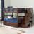 Blaisdell Solid Wood Storage Staircase Bunk Bed with Raised Panel Roll Out Trundle-1560360789-1560359297
