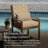 Cesur High Back Outdoor Chair Cushions, Weather-Resistant Supportive Patio Dining Chair Cushions-116722890-116722895