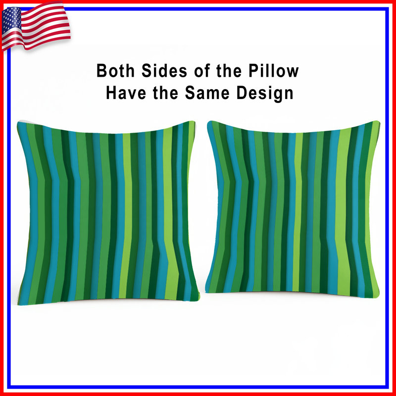 Coussin Stripes, 16 po x 16 po