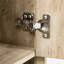 Armoire de rangement pour salle de bain Wojcik avec lavabo en céramique de 30 po, séparateurs de tiroirs, armoire, tablette ouverte, structure en bois massif, pieds en métal, comptoir de meuble-lavabo moderne Easy Sink, grande capacité de tiroir, porte, grain de bois