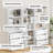 70'' H X 23'' W Standard Bookcase with 3 Drawers and Cabinet-960675815