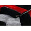 Tapis géométrique moderne RugGuy - Chemins rouges et noirs - pour salon, salle à manger - 160 x 220 cm, ne peluche pas, facile à nettoyer-734203110