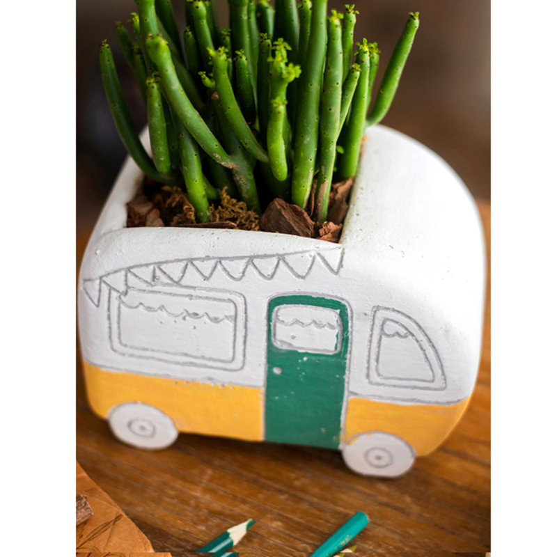 Barten Handmade Statue Planter, 5" H x 7" W x 5" D