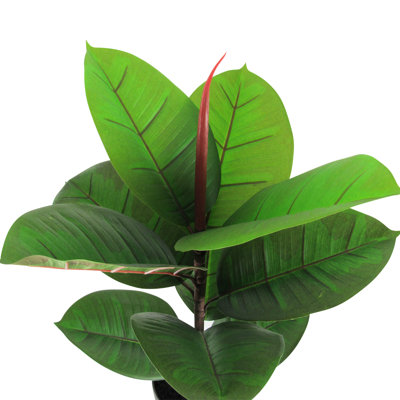 23" Artificial Rubber Plant Tree in Pot