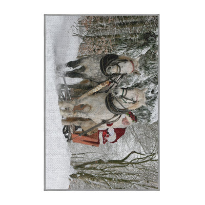 Tapis gris noël