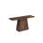 Solid Sheesham Wood Console Table with Angular Pedestal Base-1688312815