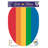 Youth Rainbow Stripe Toilet Seat Decal – Toilet Tattoos Static Cling Vinyl Lid Cover Fits Round & Elongated Seats-4320930