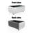Smart Coffee Table with Fridge, 15W Wireless Charging, Bluetooth Speaker, Perfect for Living Room, Office, or Entertainment Spaces-1920500841