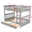 Bunk Bed In Grey - Two Storage Drawers And Easy Climbing Ladders With & Practical Design-449075400