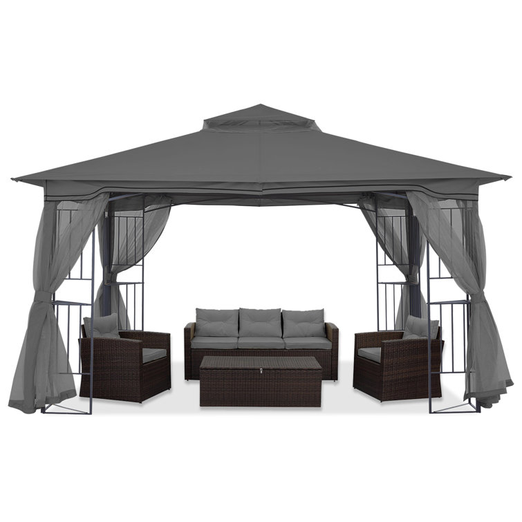 11 Ft. x 13 Ft. Steel Patio Gazebo